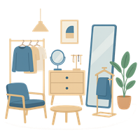 rangement organisation dressing